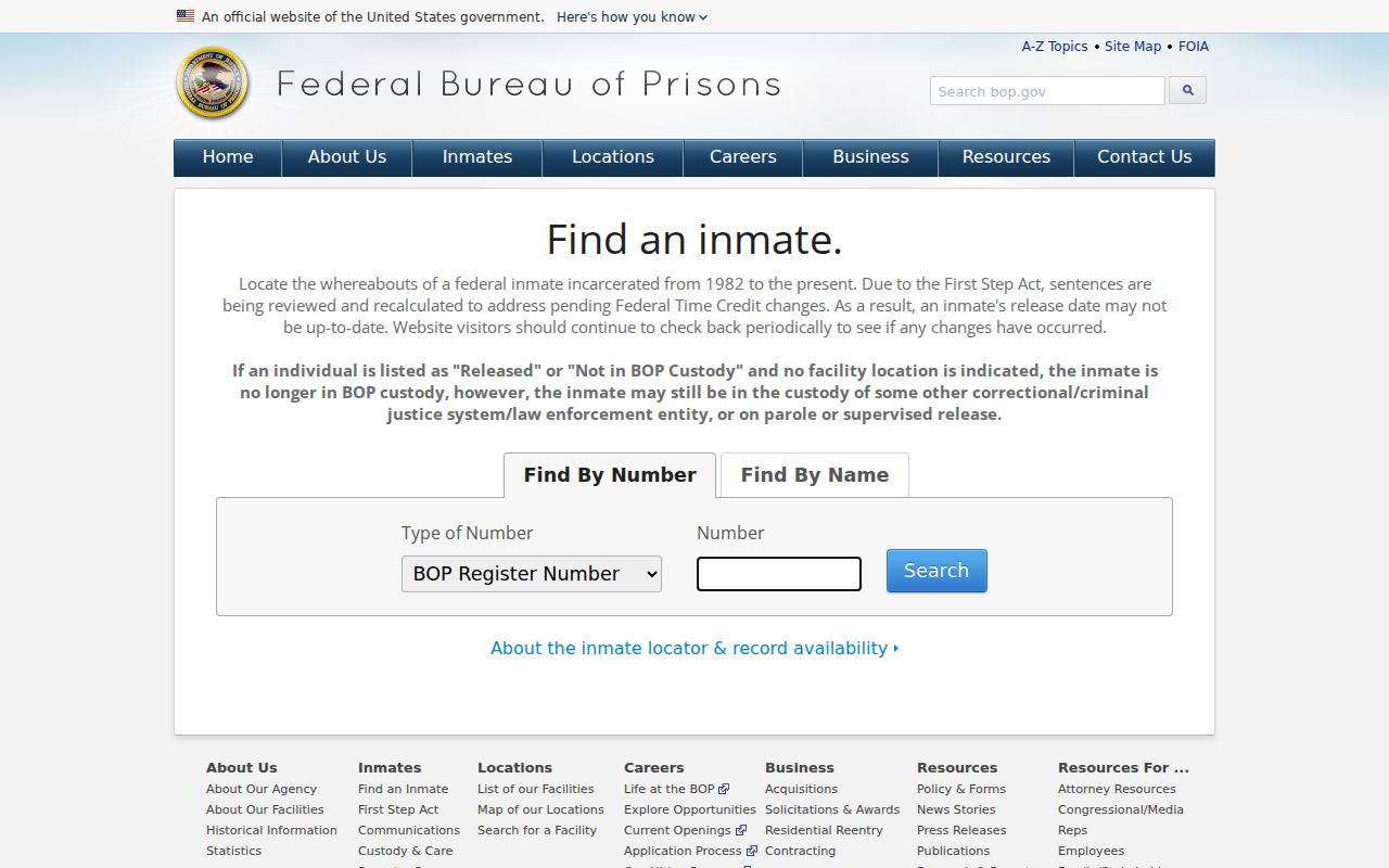 Plum Branch criminal records federal sentenced prisoner search